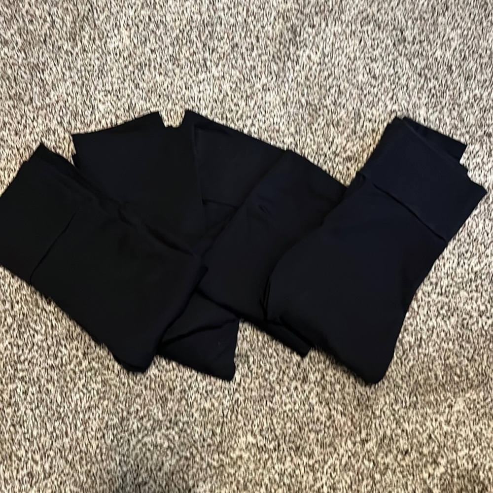 Leggings cotton wide band size S Forever 21 Black cotton Brand new or worn once.